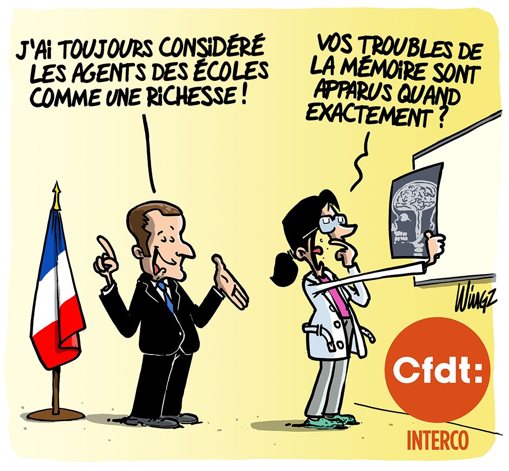 La CFDT mobilisée pour les agents des écoles
