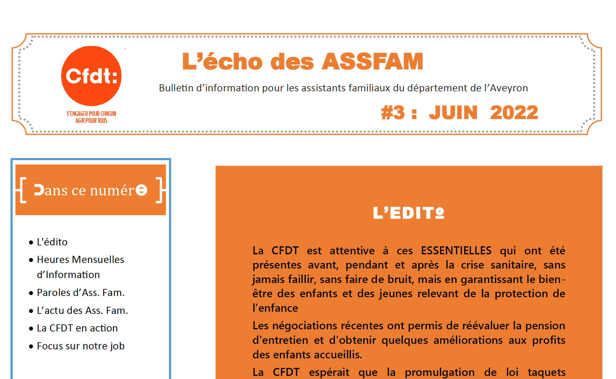 L’écho des ASSFAM N°3