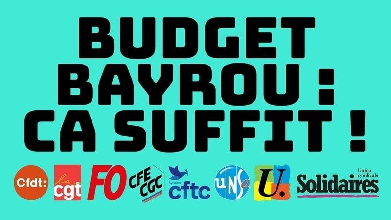Budget&nbsp;: les sacrifices pour le monde du travail ça suffit&nbsp;!