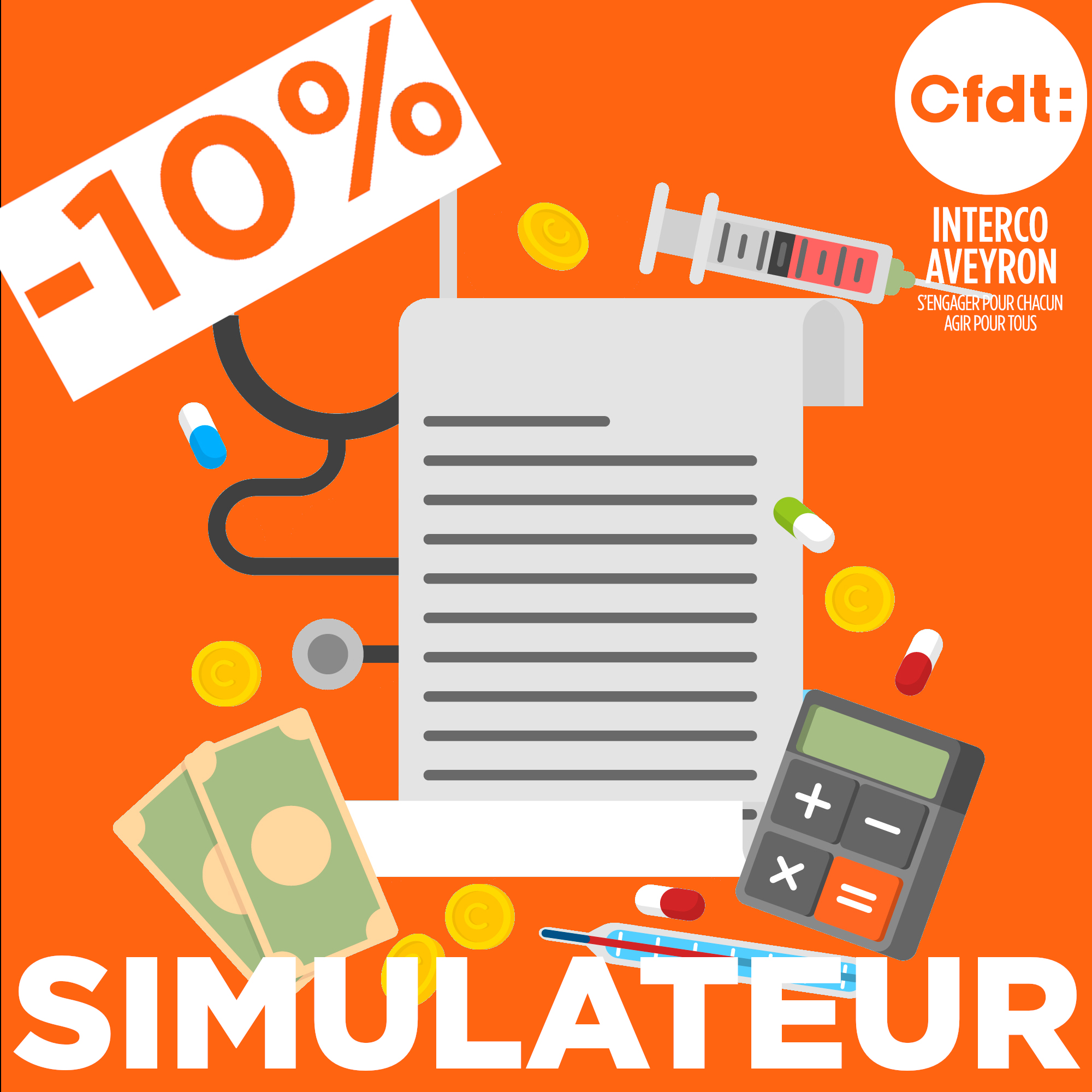 Simulateur de perte de salaire suite la réforme des -10% d’arrêts maladie
