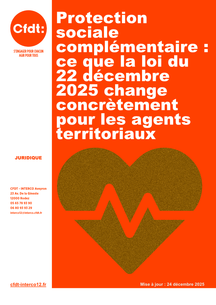 Protection sociale complémentaire&nbsp;: ce que la loi du 22 décembre 2025 change concrètement pour les agents territoriaux